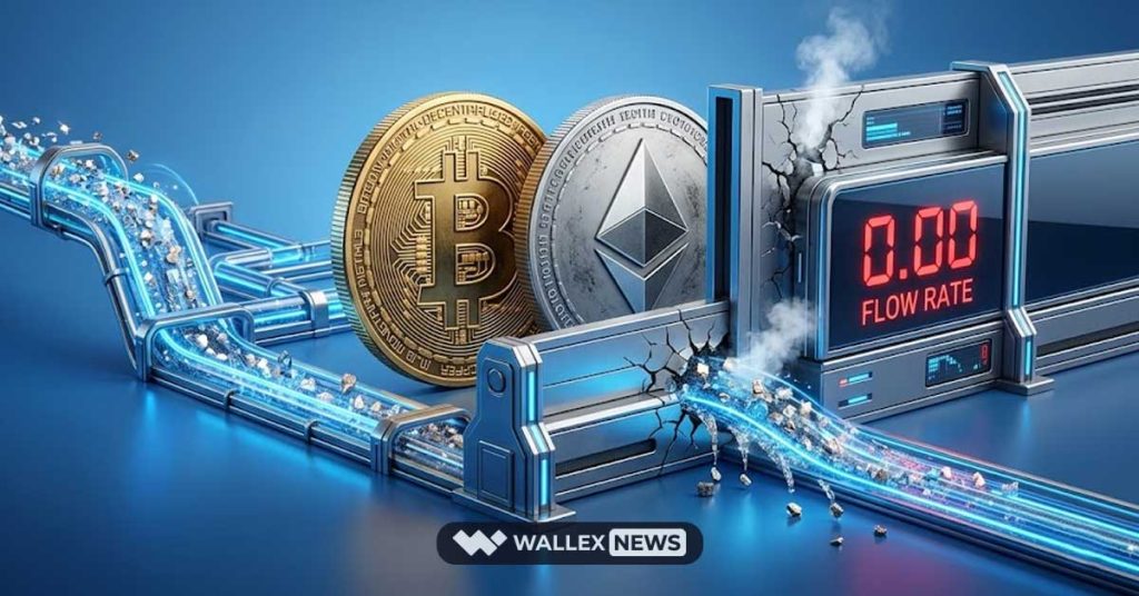 کاهش ورود پول به اتریوم و بیت کوین