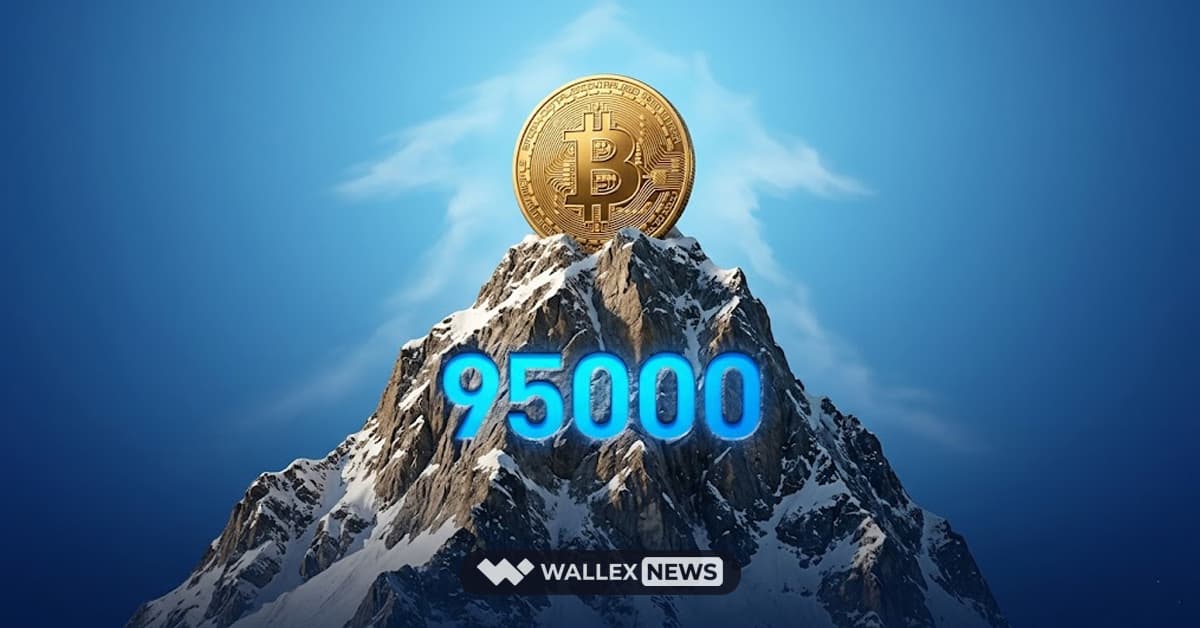 رشد بیت‌کوین تا ۹۵ هزار دلار